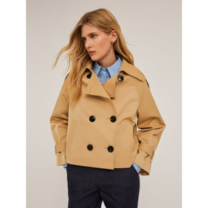 Motivi - Trench corto doppiopetto - Beige