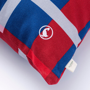 Set de 2 cojines 40x40cm 100% algodón 300gsm cuadros tartan el ganso