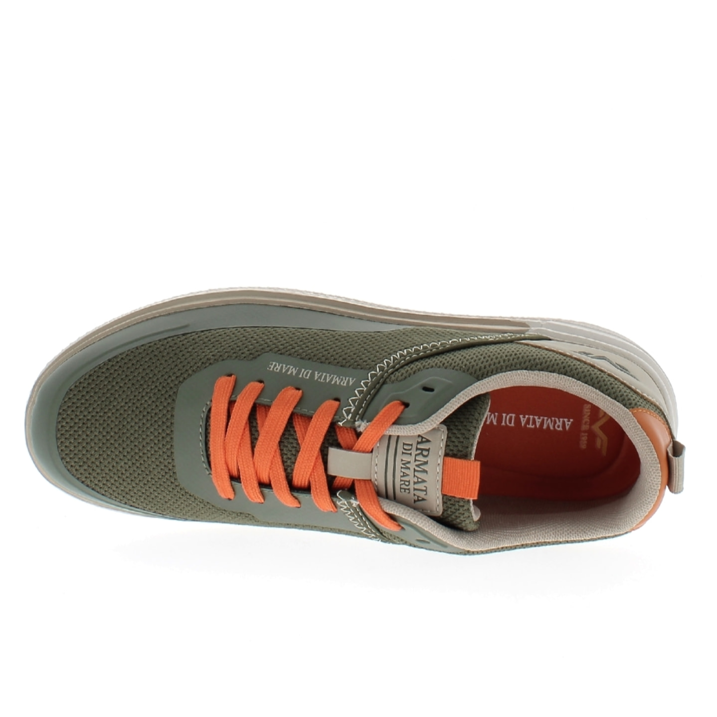 Armata di Mare Scarpe Uomo Sneakers Casual Stringate con Soletta Rimovibile in Memory Foam AMU S25L712 Khaki