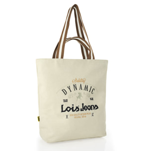 Bolso Shopper-Tote Lois Dynamic Beige