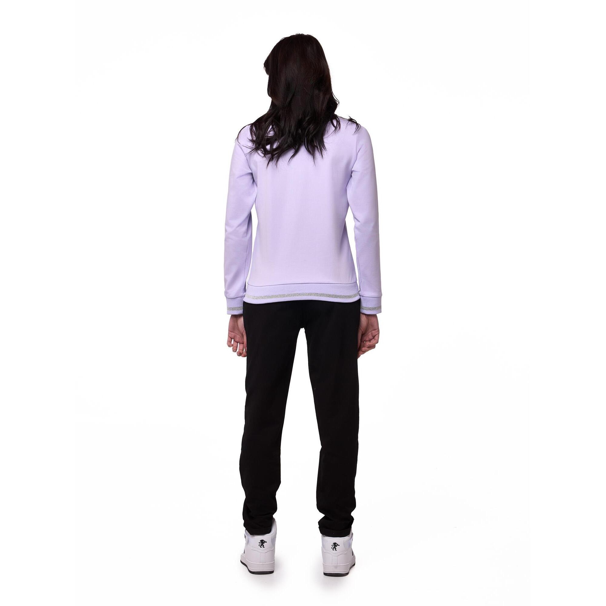 Tuta da donna con felpa con colletto e zip e joggers non felpata Leone Bright