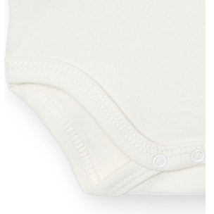 Body bebé manga corta cuello bambula