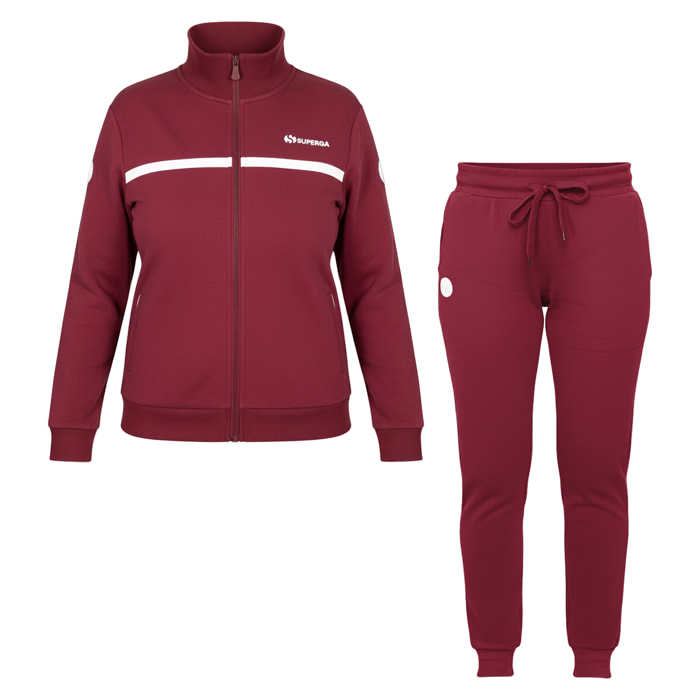 Tuta Donna SUPERGA Cotone Felpato Full Zip