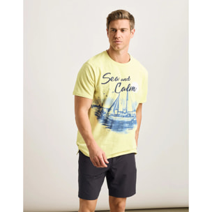 Camiseta Manga Corta Amarillo - Tropea