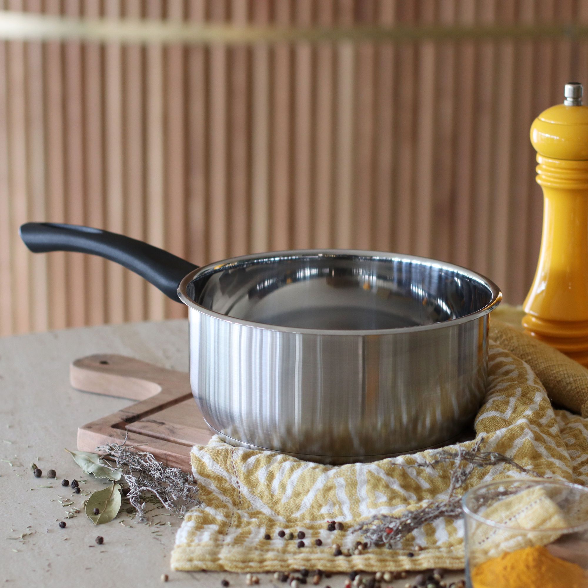 Casserole en acier inoxydable 20cm - tous feux FIRST