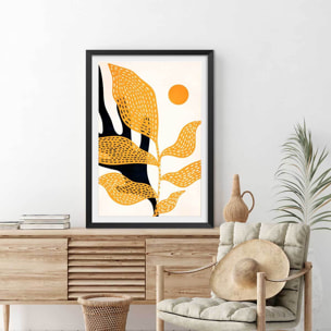 Affiche ""Le Jardin de Van Gogh"" Affiche sous cadre noir