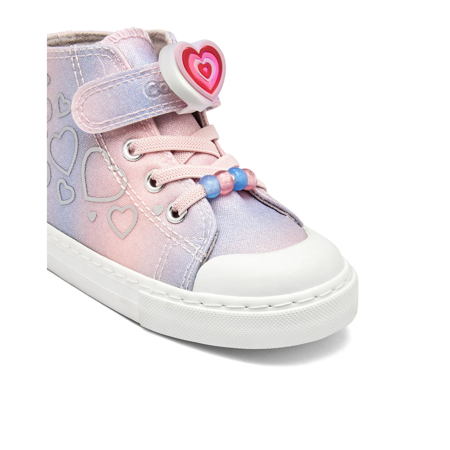 Zapatillas Altas De Luces De Niña Con Purpurina
