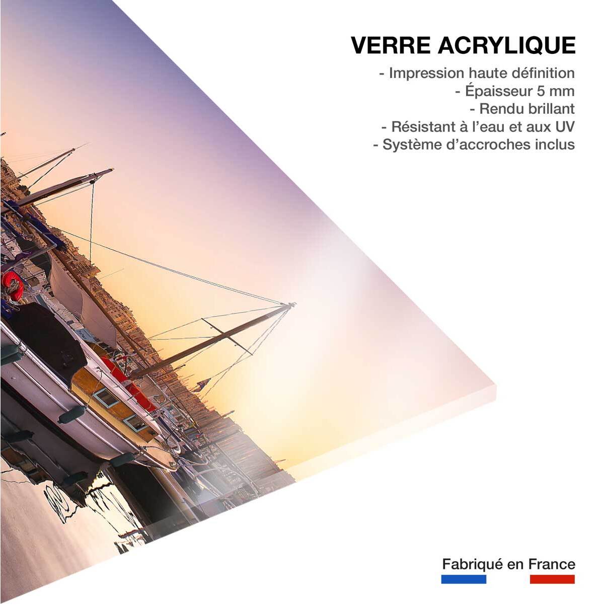 Tableau, le vieux port Tableau plexiglas