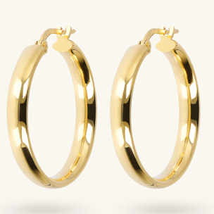 Orecchini a Cerchio Design Classico Diametro 2.5cm