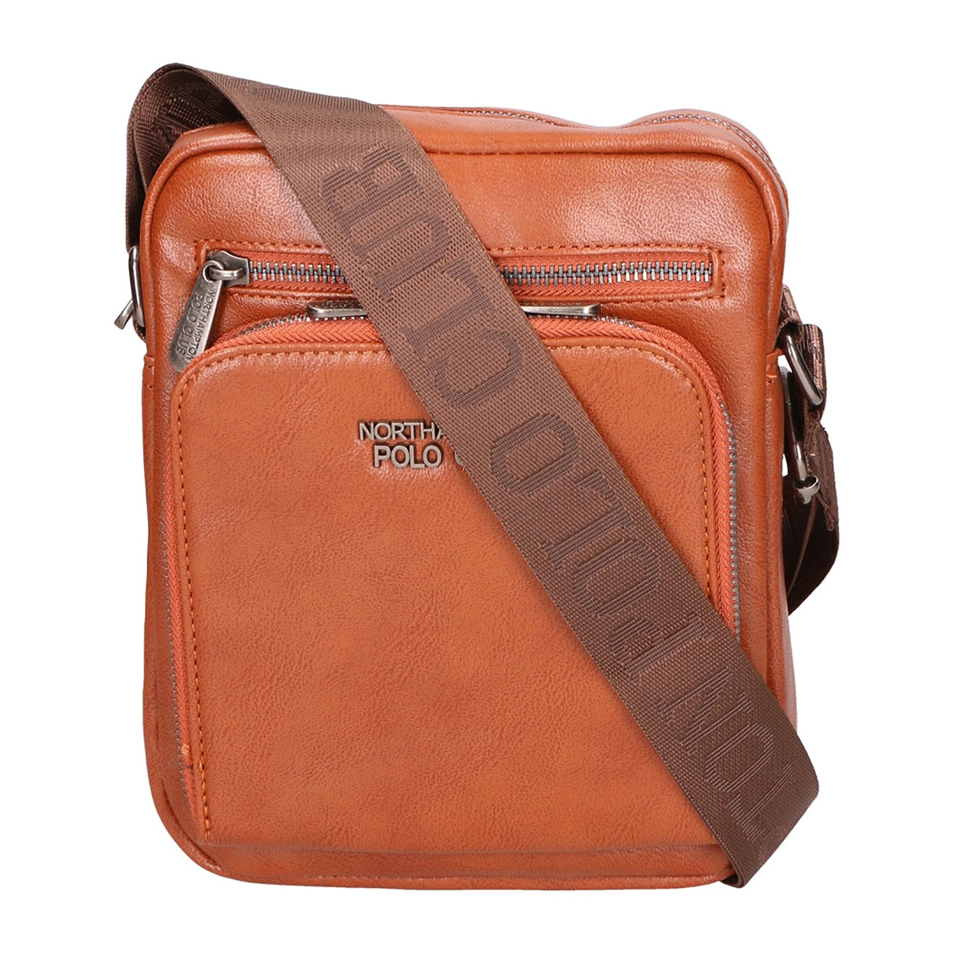 Borsa a tracolla uomo - Modello False - 100% pelle PU - 19.0 x 22.0 x 6.0 cm