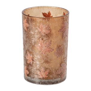 J-Line chandelier feuilles - verre - abricot/terracotta - large - set de 2