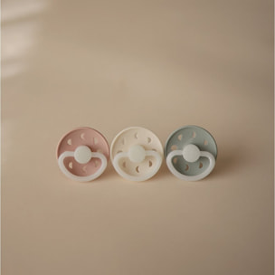 Frigg Pack 2 Chupetes Night Latex Moon Phase