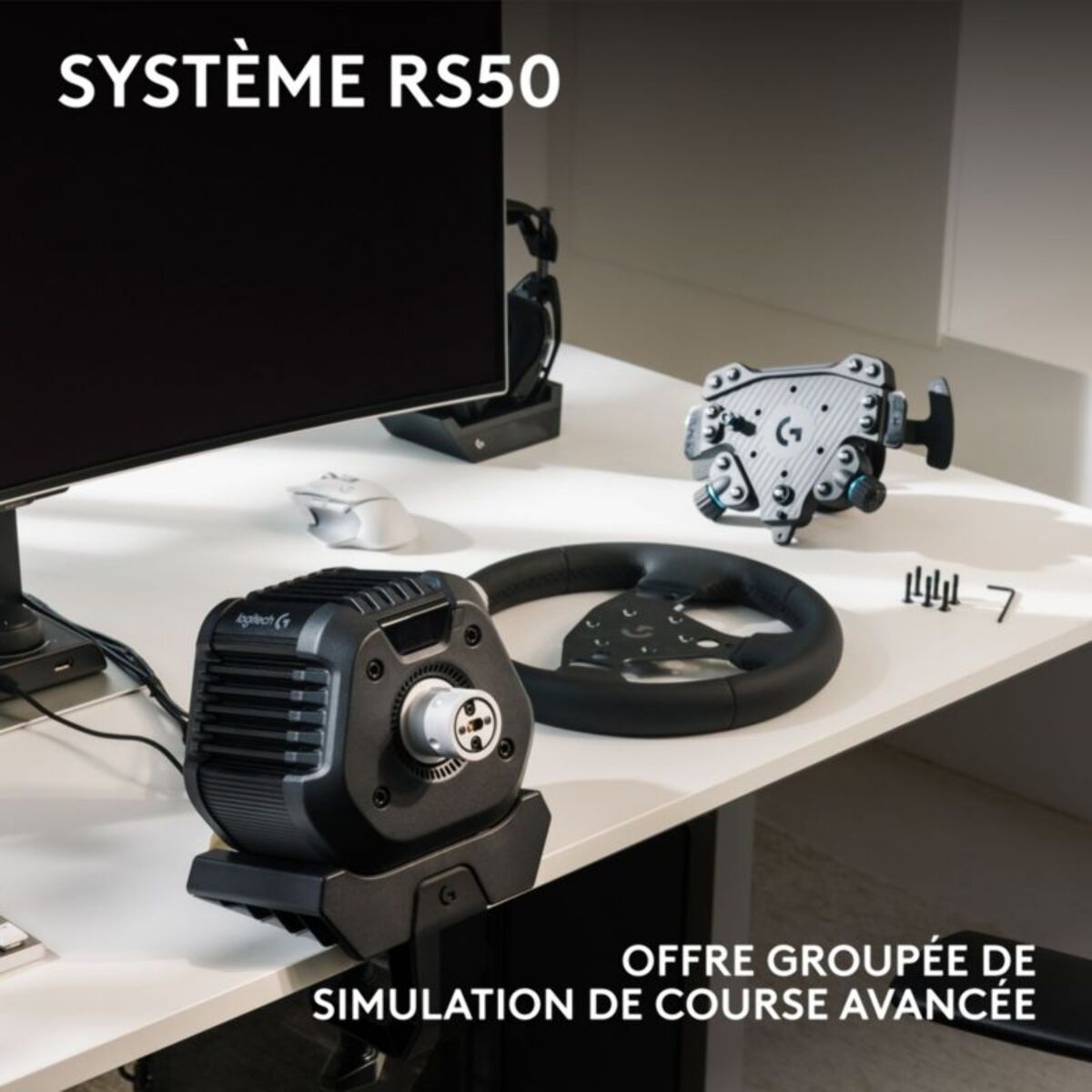 Volant LOGITECH G RS50 System Direct Drive pour PS/PC