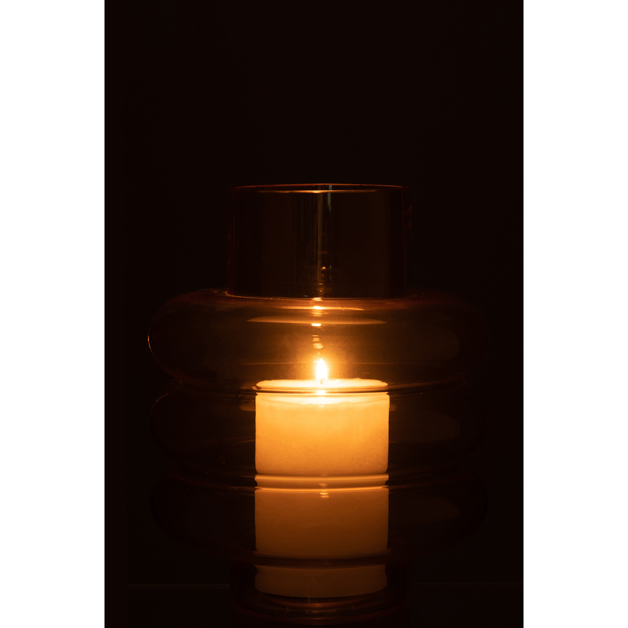 J-Line vase Lima - verre - ocre - large - 22.5 cm de hauteur