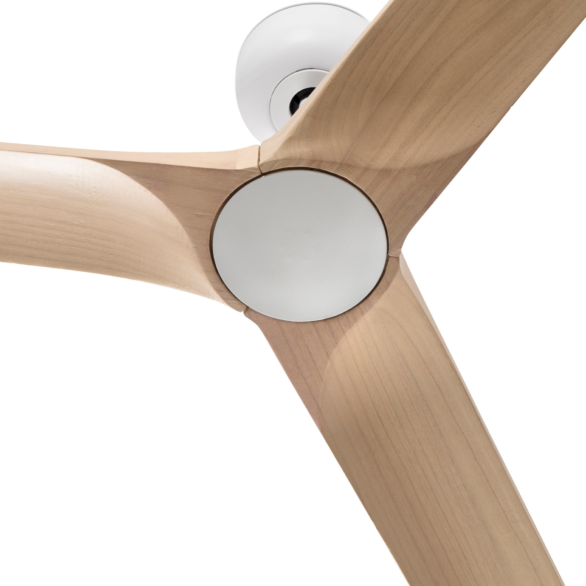 HEYWOOD L Ventilatore a soffitto bianco/legno chiaro