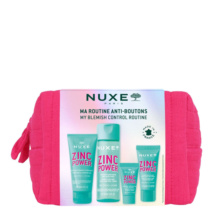 Zinc Power - Trousse Routine anti-boutons - Lotion purifiante 50ml + 3 Produits