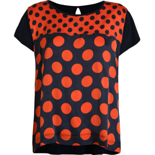 DEHA - T-shirt POLKA DOT T-SHIRT in Viscosa per donna