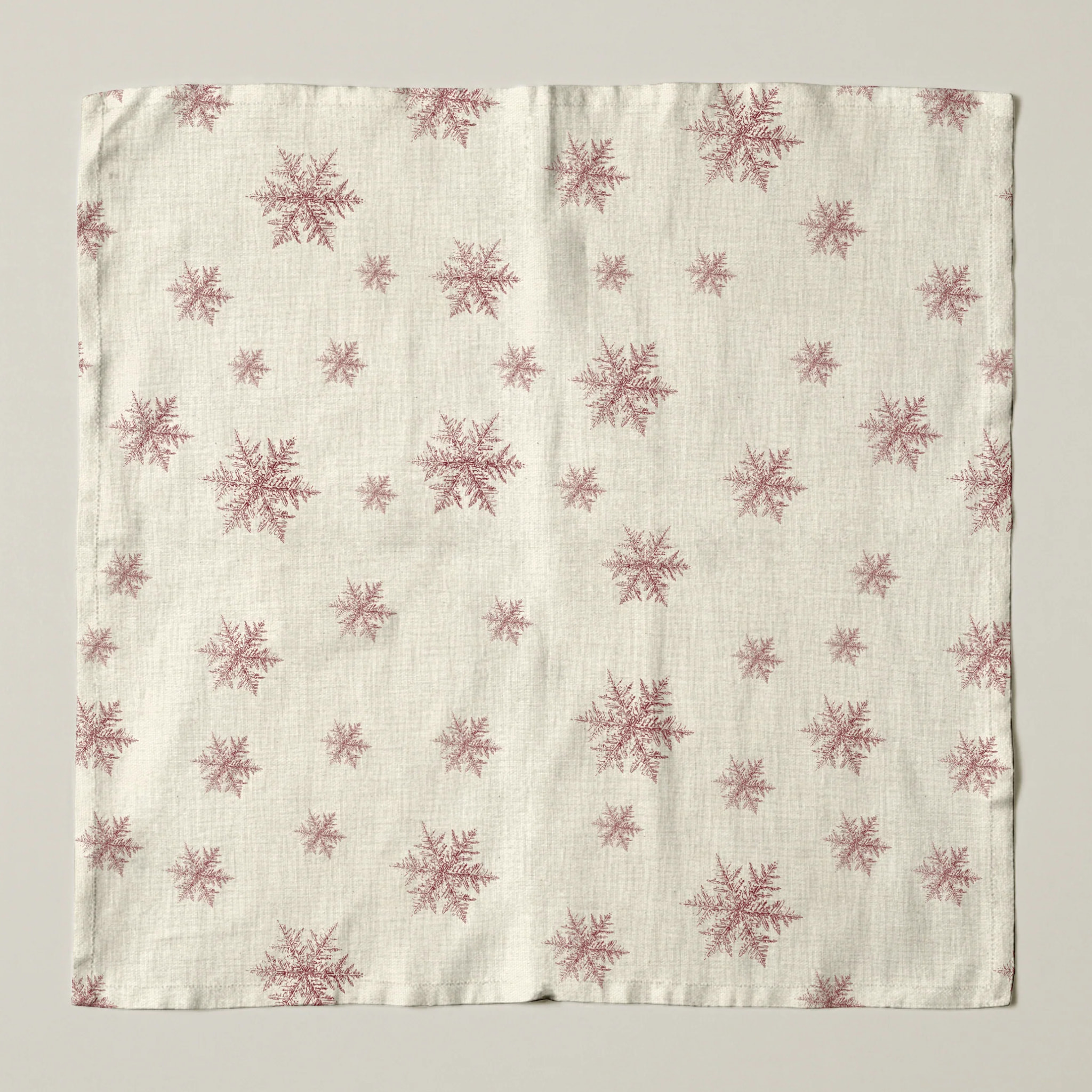Lot de 2 serviettes Red Snowflake 1225