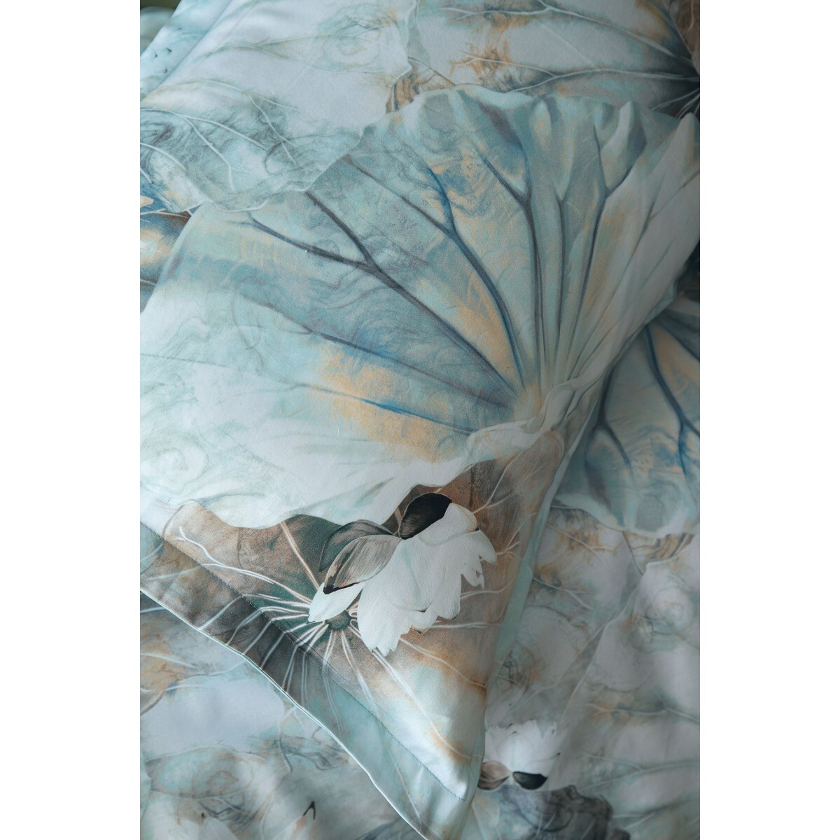 Parure housse de couette et taies oreiller 100% Satin de Coton imprimé