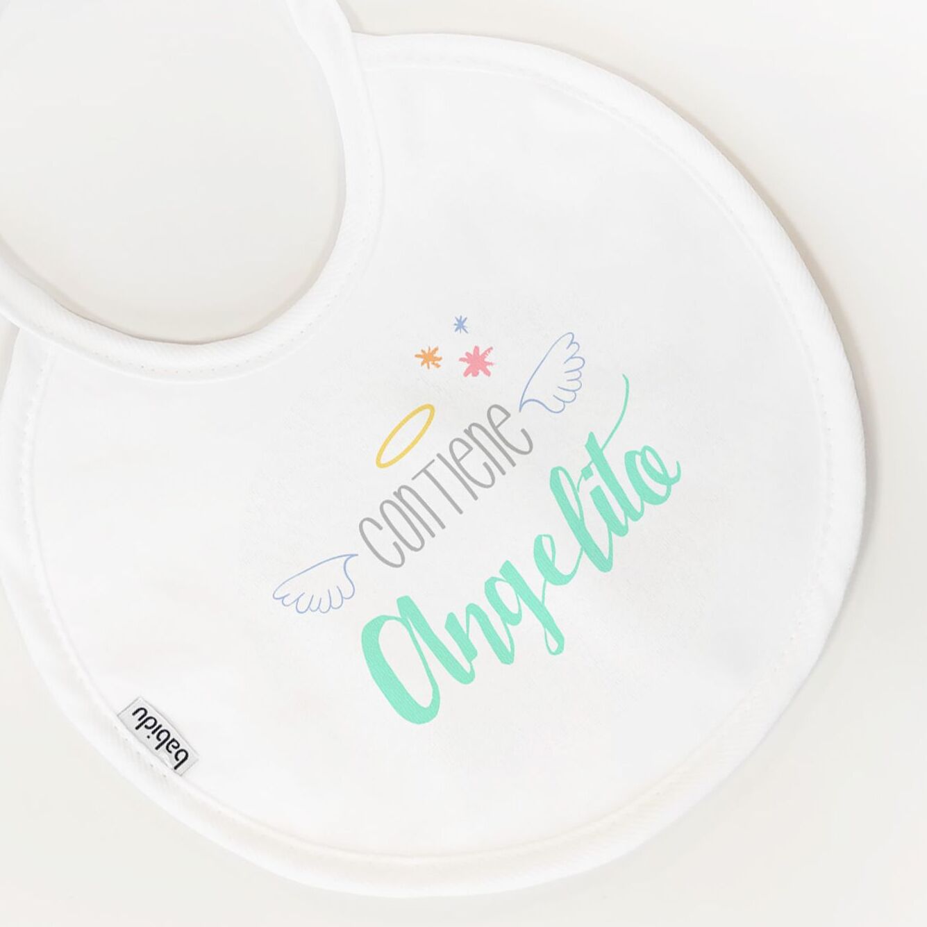 Babero Nacimiento Frase C Blanco Talla Uni