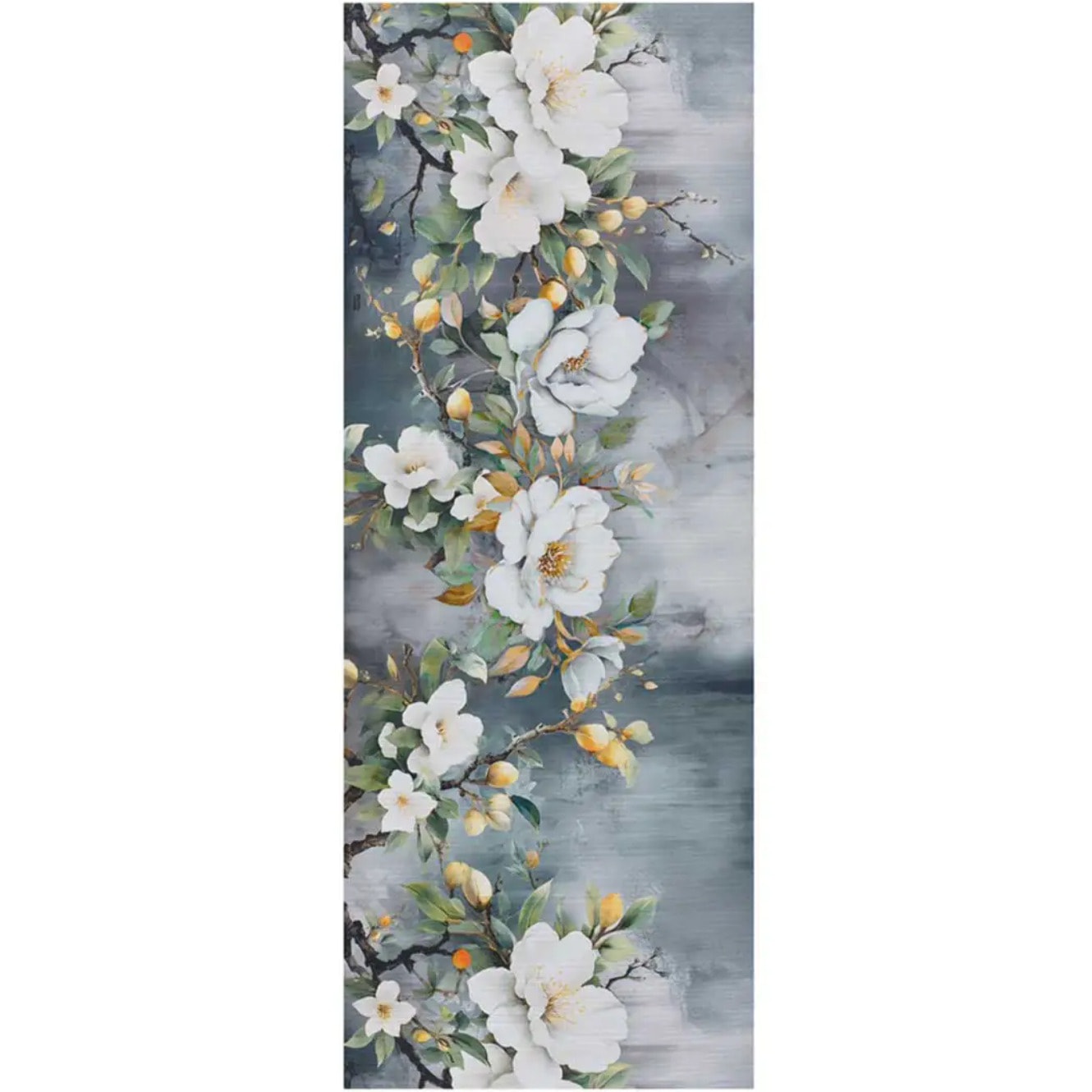 RICCI Alfombra lavable de cocina diseño floral multicolor, varias medidas disponibles.