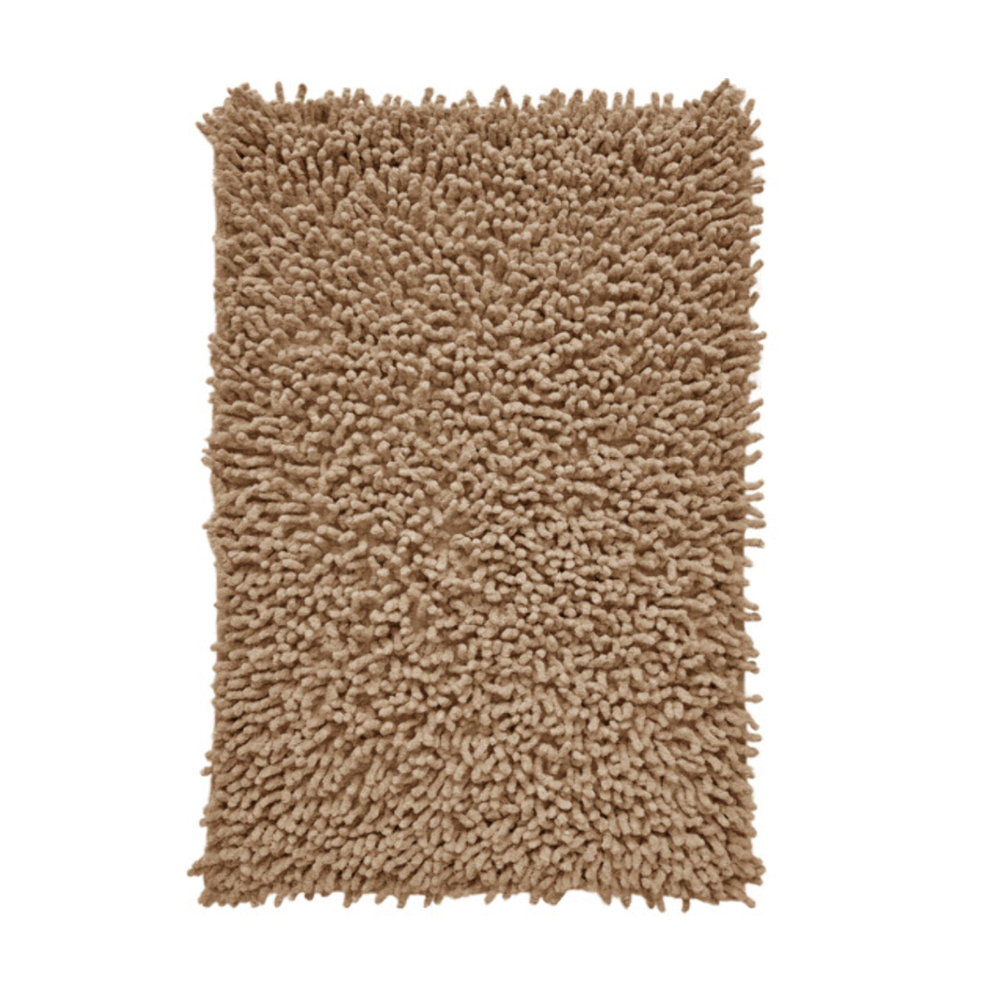 Tapis de salle de bain rectangulaire 40 x 60 cm en coton chenille - SHAGGY