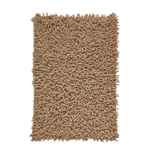 Tapis de salle de bain rectangulaire 40 x 60 cm en coton chenille - SHAGGY