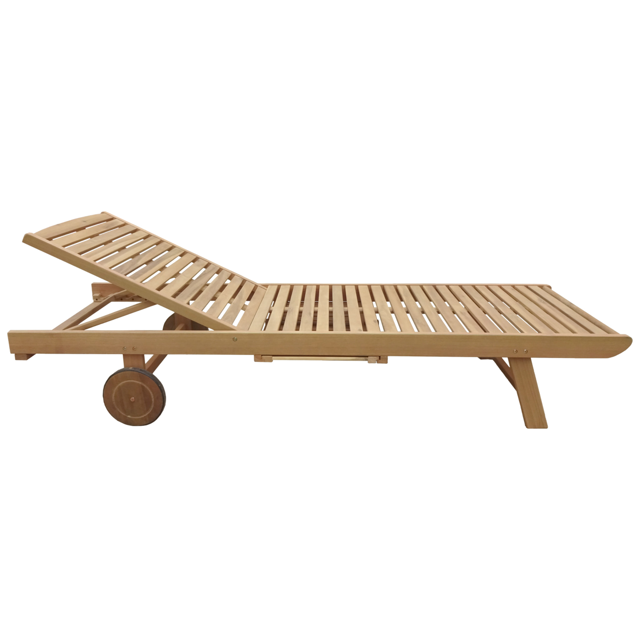 Bain de soleil pliant en acacia KANAWA