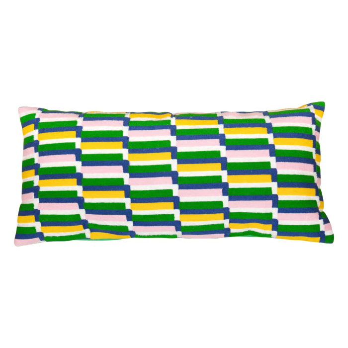 Coussin brodé "Disso" 35x75cm