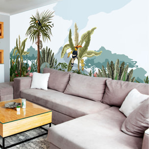 Papier peint panoramique jungle préencollé de la savane H 250 x L 480 cm