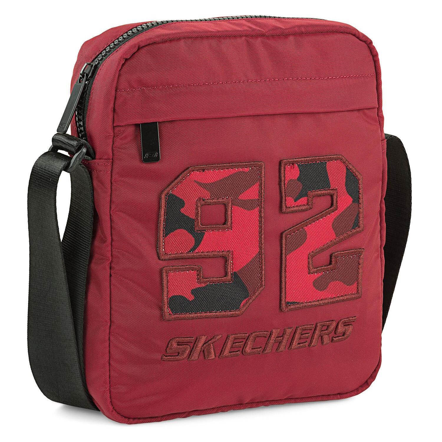 Bandolera Hombre Sintetica Skechers Georgetown Rojo