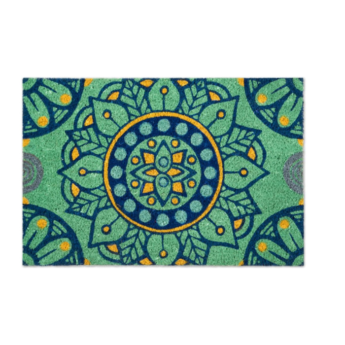 Zerbino 60x40 Excelsa – Mandala Mediterraneo, Fibra di Cocco Multicolore