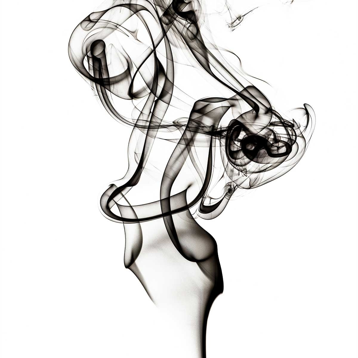 Poster smoke the dancer Affiche sous cadre noir