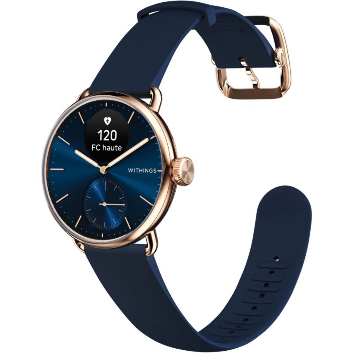 Montre santé WITHINGS Scanwatch 2 38mm Rose Gold Bleue