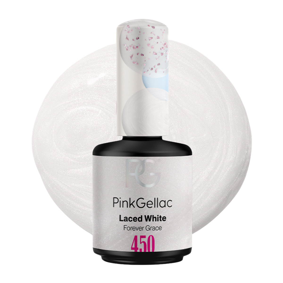 Vernis semi-permanent - 450 Laced White - 15 ml