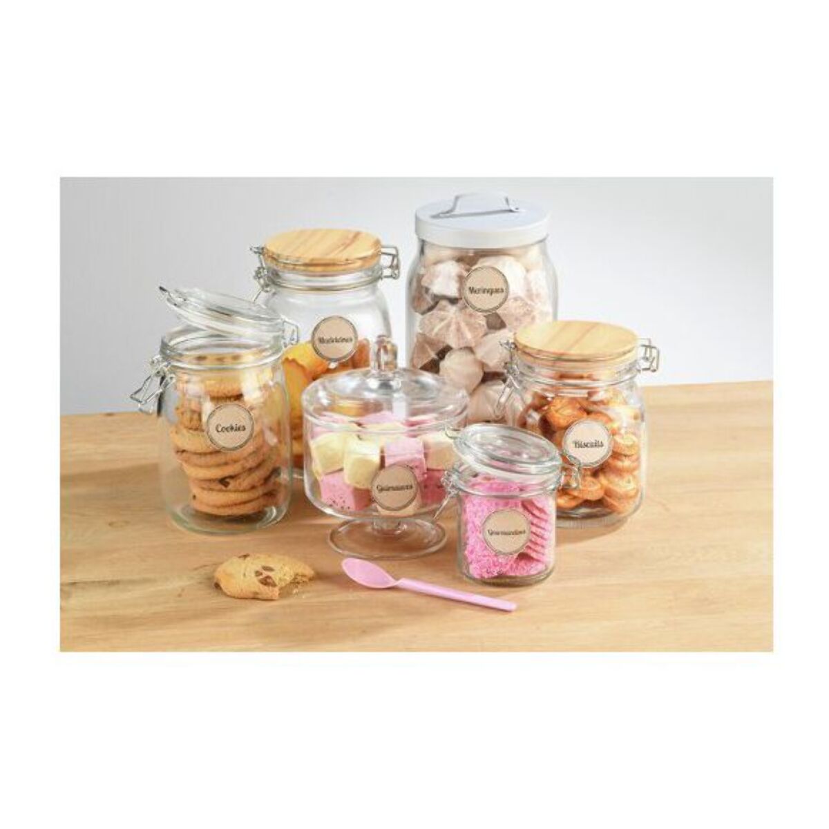 Papier créatif AVERY 96 autocollants ronds kraft 4cm