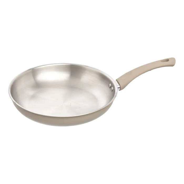 Poêle Solstice D28cm aluminium beige