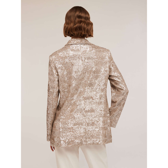 Motivi - Blazer over de lentejuelas - Rosa