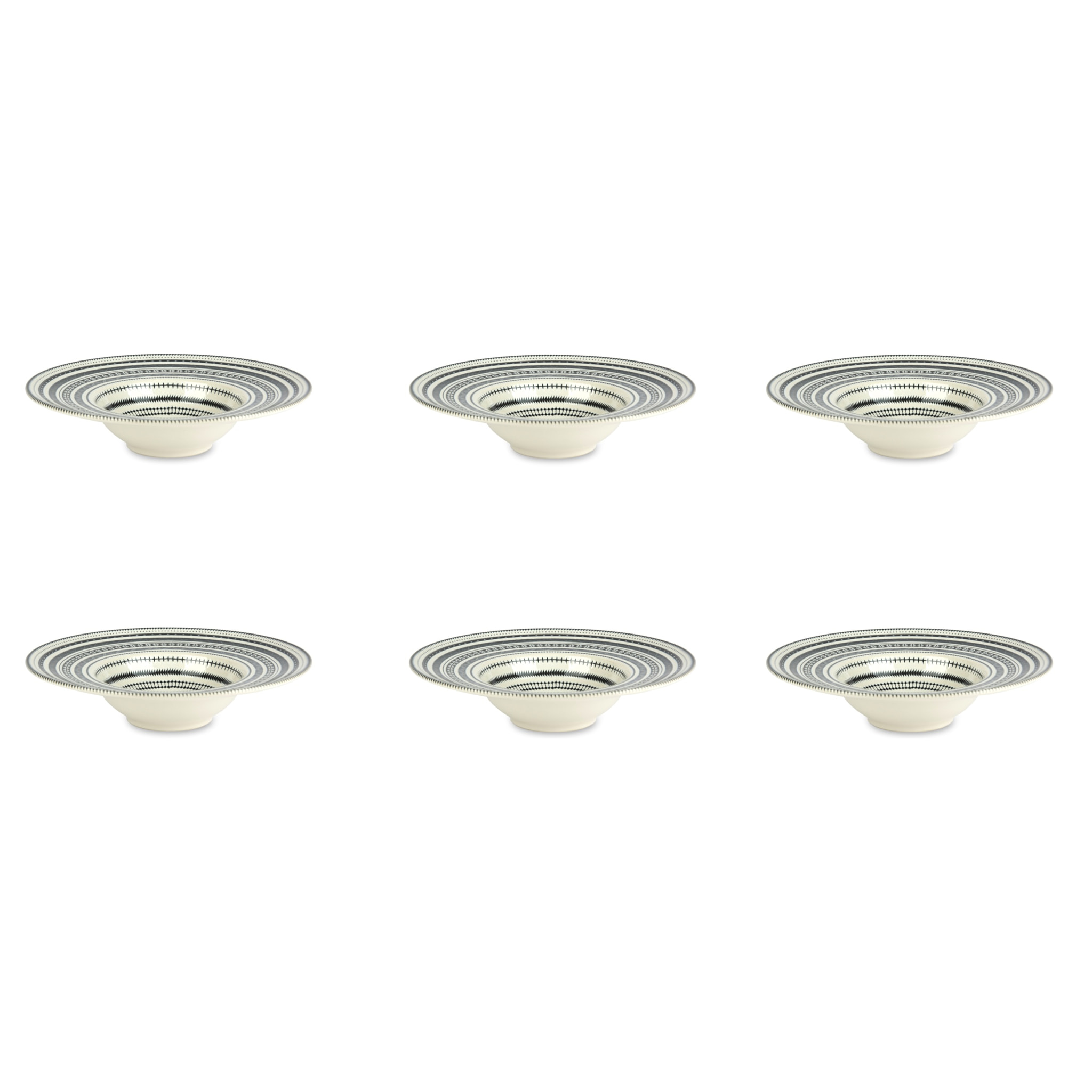 Set de 6 assiettes creuses Excelsa – Etnico, Céramique Multicolore