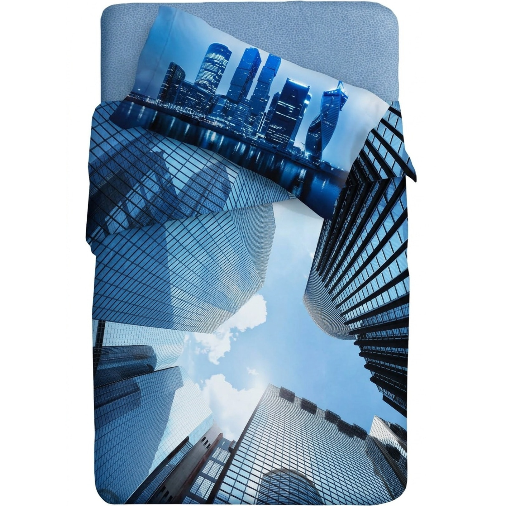 Parure Lenzuola fotografico Fine-Art IPERSAN Puro Cotone Skyline