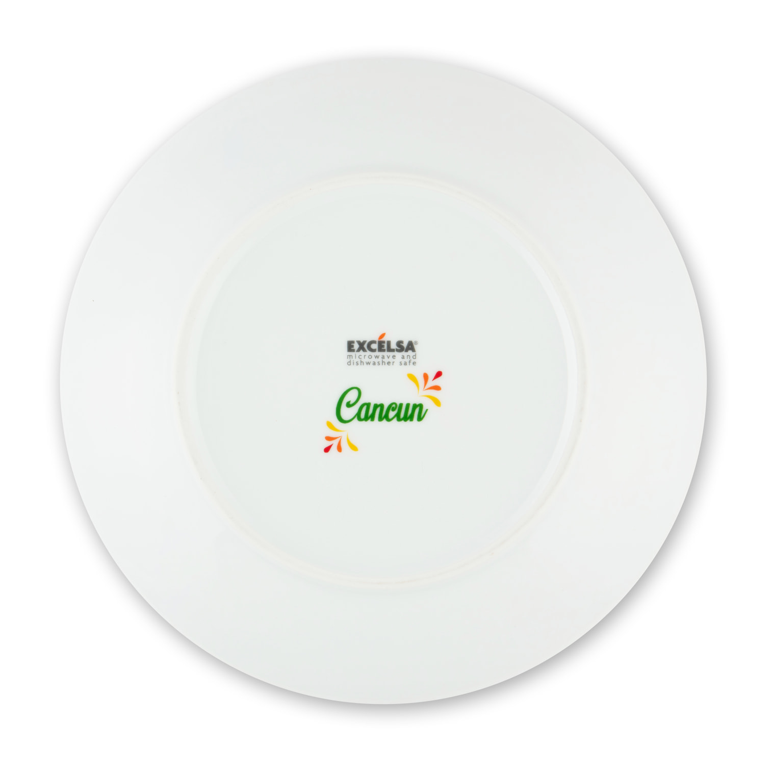 Service assiettes 12 pièces Excelsa – Cancun, Porcelaine Multicolore