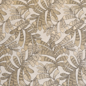 Rideau tamisant jacquard à motifs végétaux - Naturel