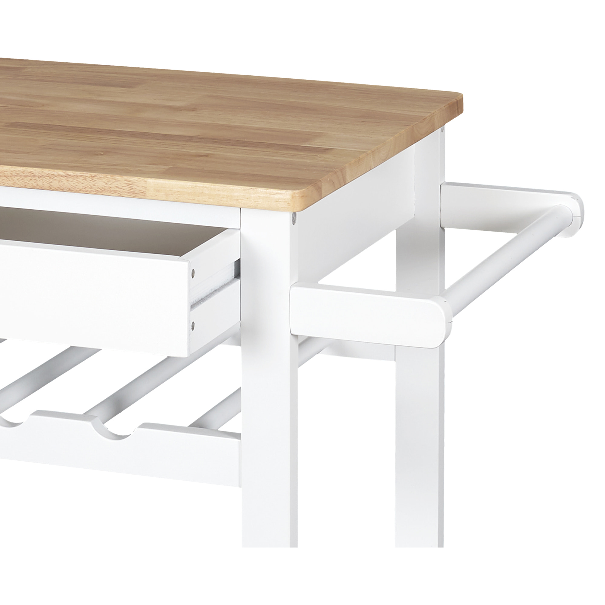 Desserte A Roulettes Blanc 40x61x845cm