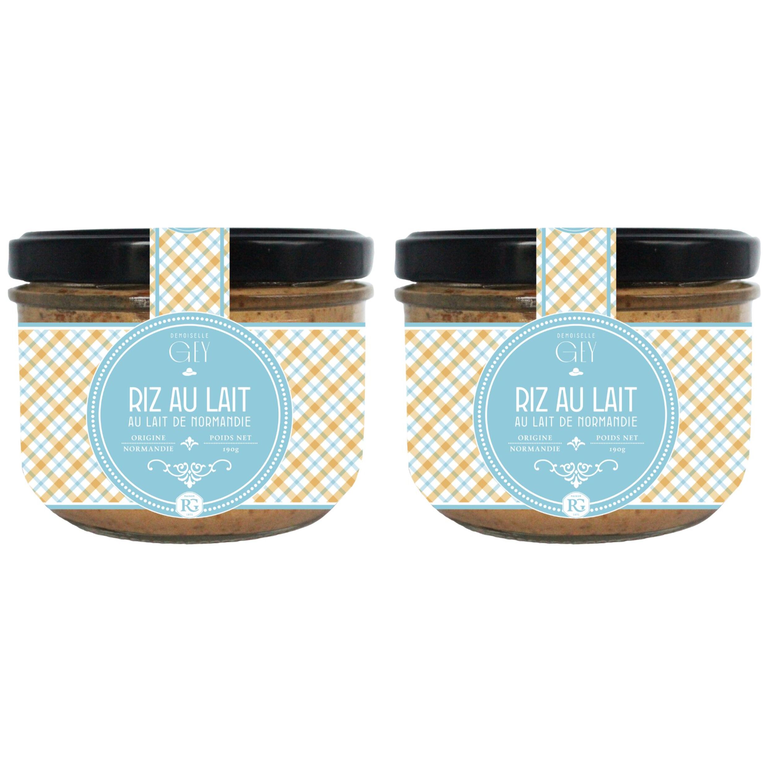 2 x Riz au lait - 2x190g - Bocal - Raloul Gey - France