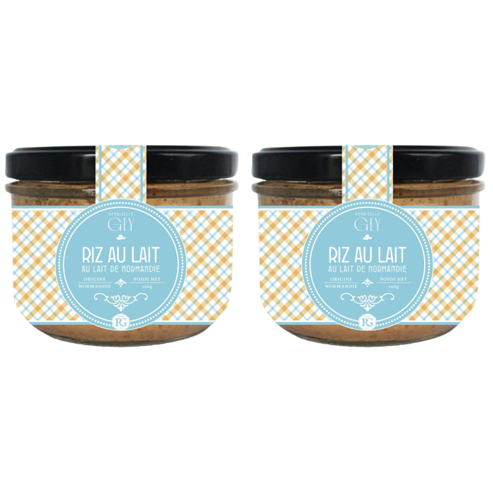 2 x Riz au lait - 2x190g - Bocal - Raloul Gey - France