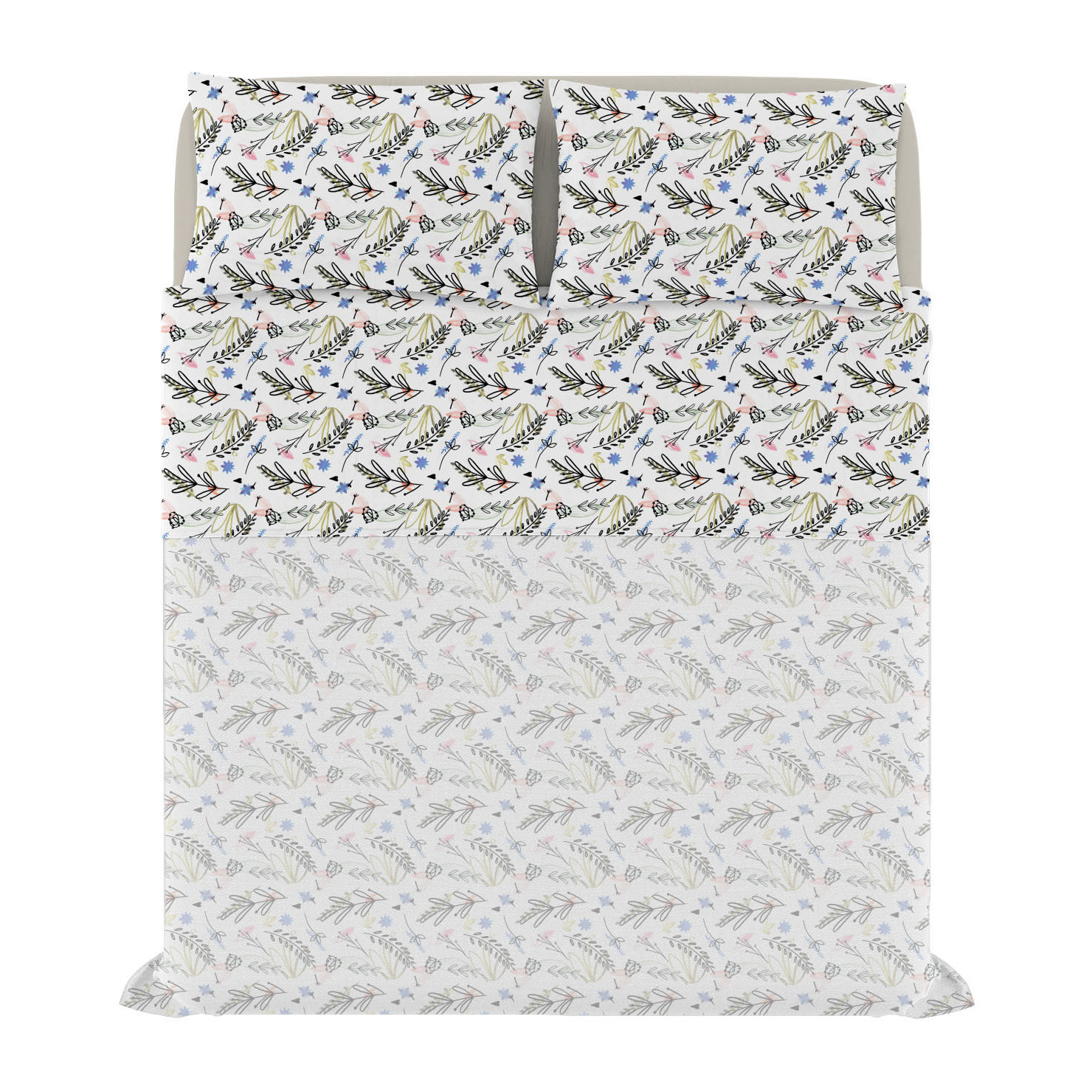 COMPLETO LETTO FANTASY, 100% Microfibra - PROVENZA