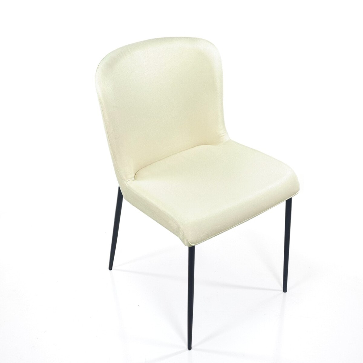 Lot de 2 chaises de salle à manger Tomasucci TRYUN, en tissu, beige, 59 × 49 × 82 cm