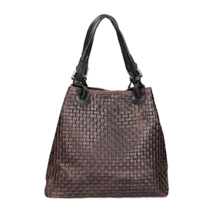 Borsa Shopper da donna In Vera pelle Made in Italy 32x29x17 cm