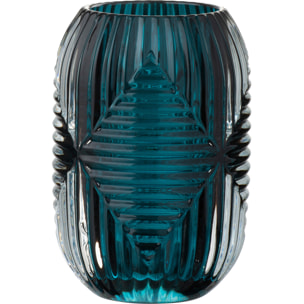 J-Line photophore Haut Lignes - verre - bleu