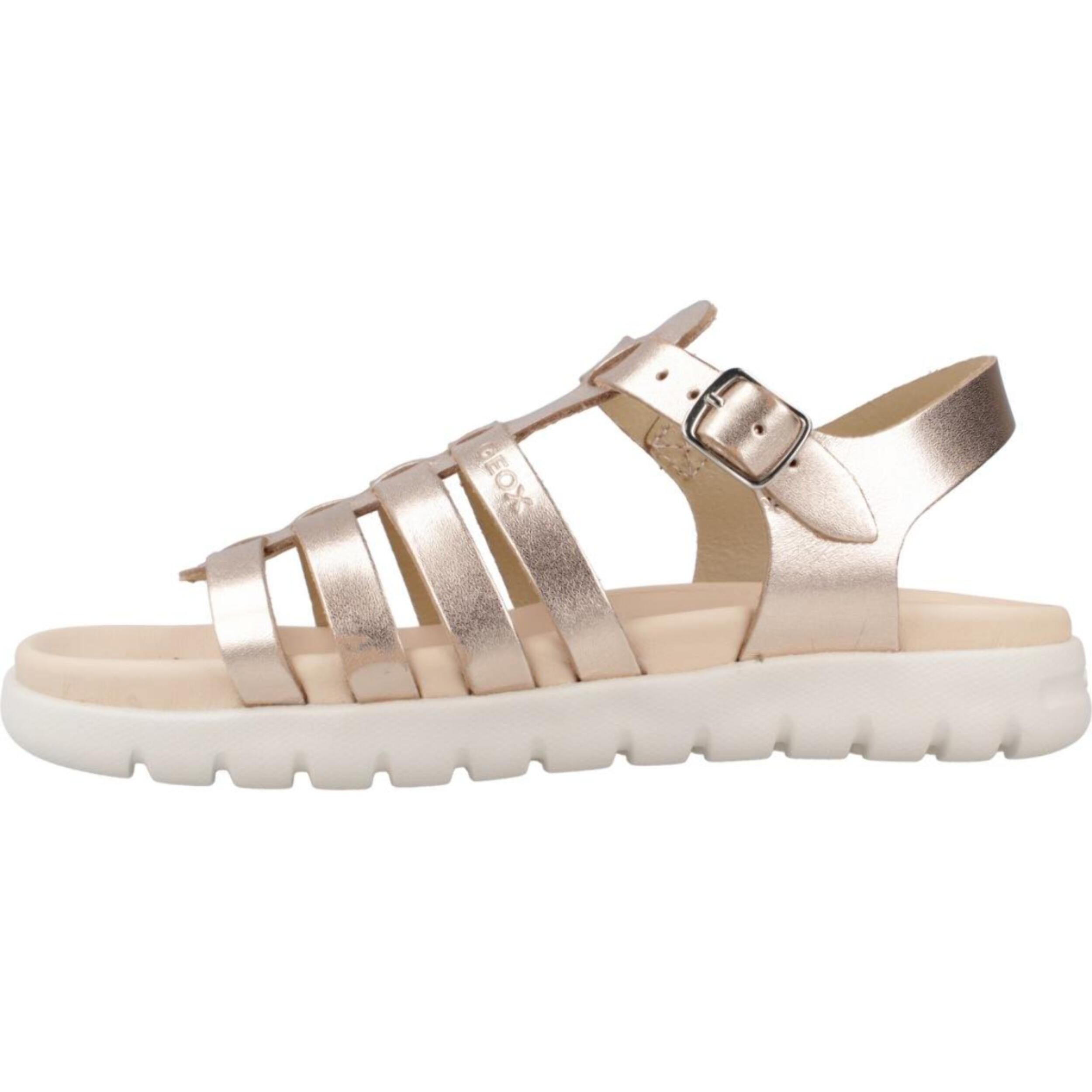 Sandalias Niña de la marca GEOX  modelo J S. SOLEIMA G.B - METAL.LEA BRONCE